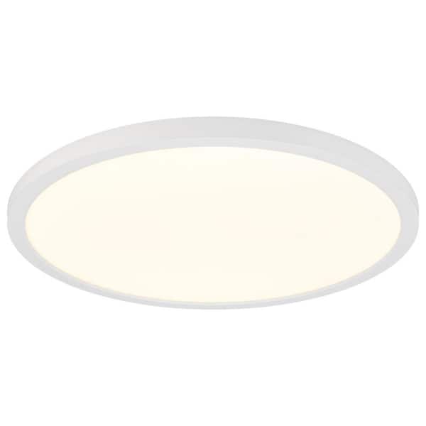 19 in. LED Flush Mount Ceiling Light, 5 CCT 2700K-5000K, 2500 Lumens, Dimmable