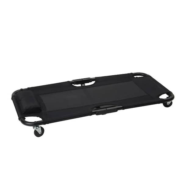 Frontier 40 in. 250lb. Capacity Black Foldable Mechanics Creeper Seat
