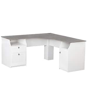 Finley 63 in. White Wood Writing Desks