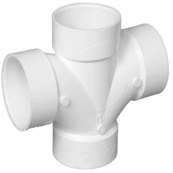 Charlotte Pipe 2 in. DWV PVC Double Sanitary Tee Fitting