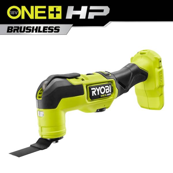 RYOBI HP 18V Brushless Cordless Multi-Tool Kit with 2.0 Ah Battery and Charger with 22-Piece Oscillating Blade Set PBLMT50K1-A242201 - The Home Depot