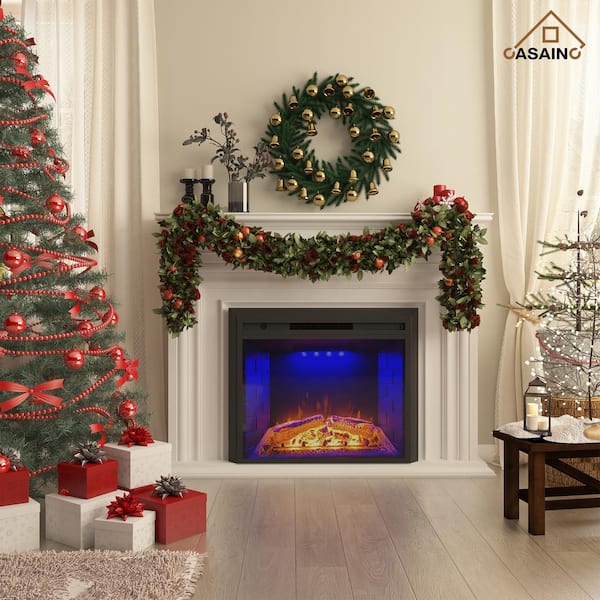 CASAINC 30.51 in. Direct Vent Electric Fireplace Insert