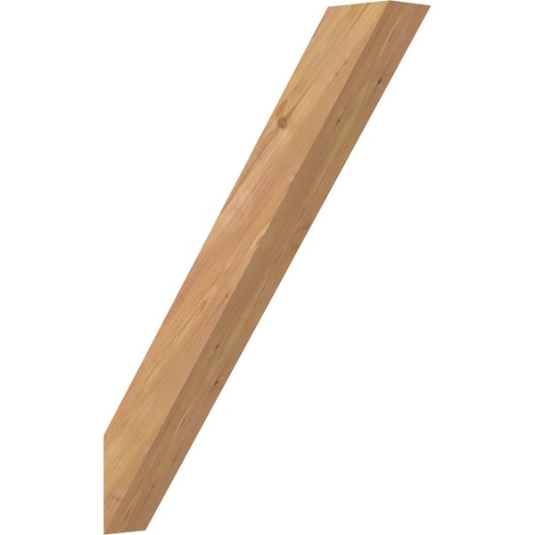Ekena Millwork 3 1/2"W x 22"D x 30"H Traditional Smooth Knee Brace, Western Red Cedar