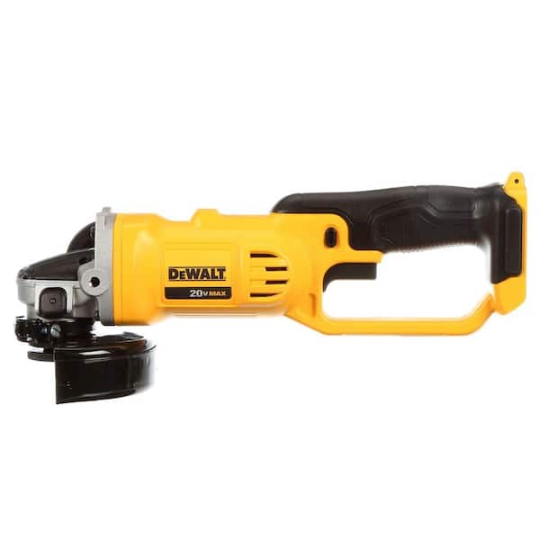 DEWALT 20V MAX XR Cordless Brushless 4.5 in. Paddle Switch Small Angle  Grinder with Kickback Brake (Tool Only) DCG413B - The Home Depot