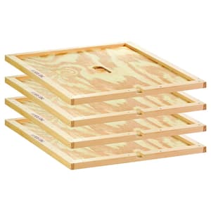 Wooden Beehive Insulation Inner Cover (4-Pack)