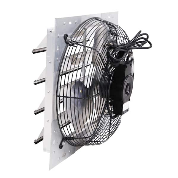 1325 CFM Shutter Exhaust Fan Wall Mounted, 16 in. Propeller