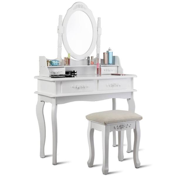 white dressing table small