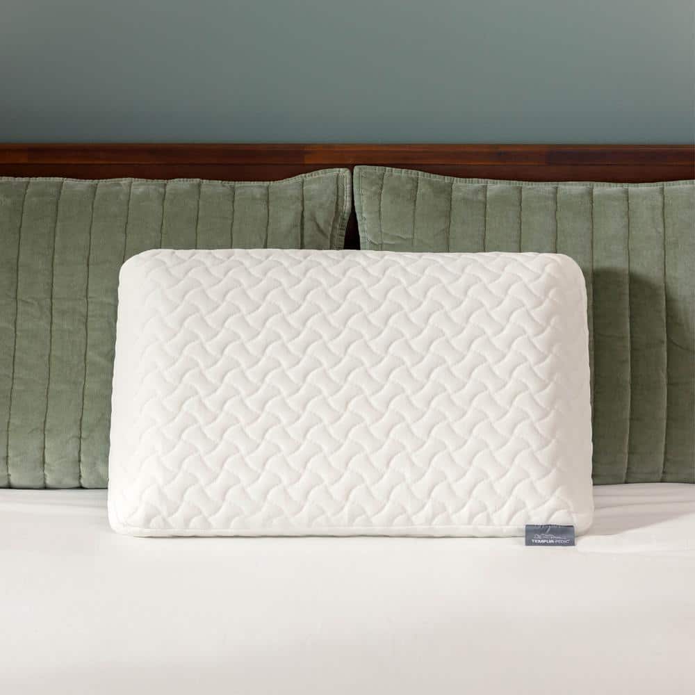 Standard White Memory Foam Cloud Pillow with Washable Cover