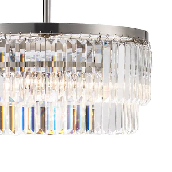 Monteaux Lighting 3 Light Brushed Nickel Crystal Chandelier C6188 Monteaux Lighting 3 Light Brushed, Satin Nickel Crystal Chandelier
