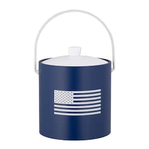 PASTIMES U.S.A. 3 qt. Royal Blue Ice Bucket with Acrylic Cover