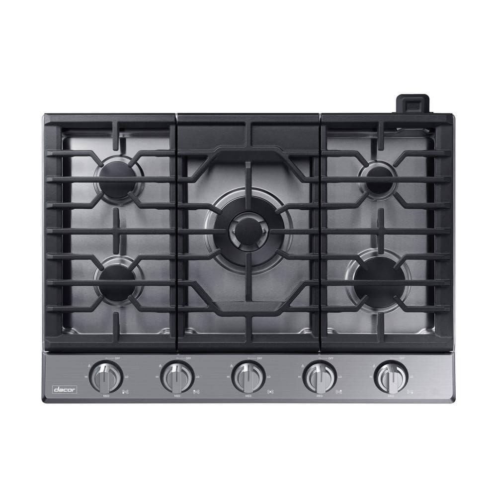30 in. Gas Cooktop in Silver Stainless Steel with 5 Sealed Burners, Transitional, Perma-Flame, Illumina Controls price history on PriceWatchPro