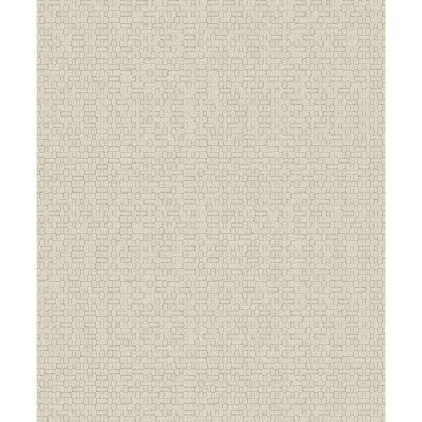 Seabrook Designs Ivory Capsule Geometric Paper Non-Woven Unpasted Wallpaper Roll (covers 56 sq. ft.)