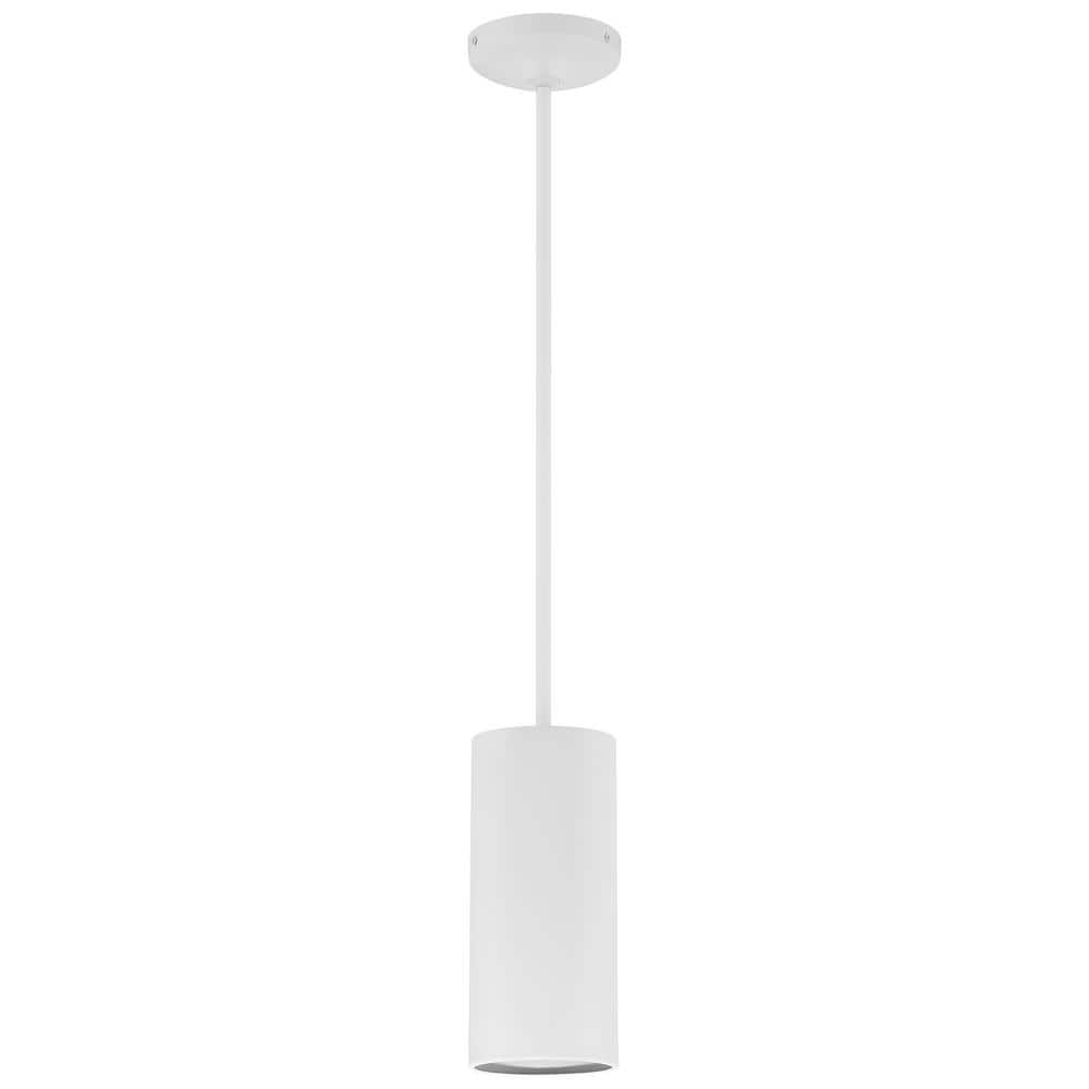 Pilson Matte Black Drum LED Pendant Light 10.5"