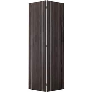 Paola 2U 36 in. x 79.375 in. Solid Composite Core Gray Oak Finished Wood Bifold Door with Hardware
