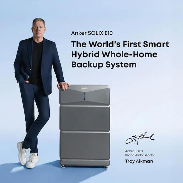 SOLIX E10 Starter Kit Whole-Home Backup System 7.6kW Rated Output/ 6kWh Capacity Battery Generator Push Button Start