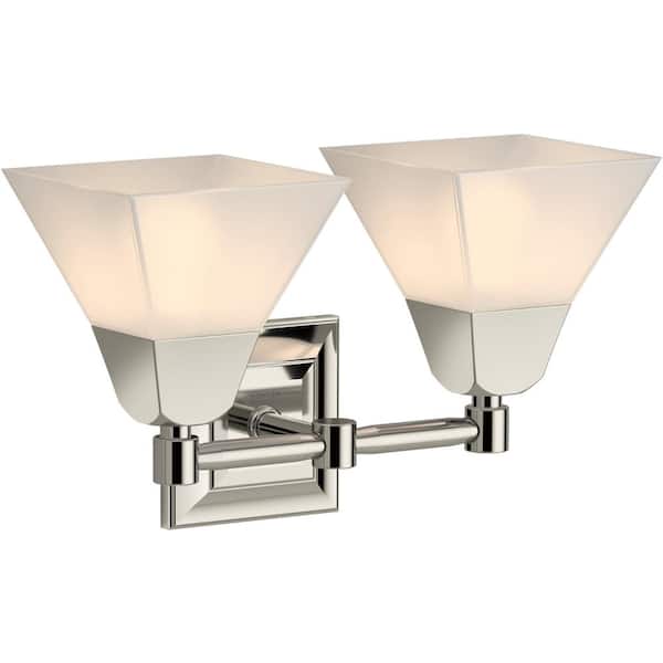 KOHLER Memoirs 2-Light Polished Nickel Sconce