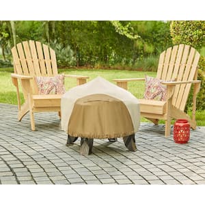30 in. Round Outdoor Patio Fire Pit Cover