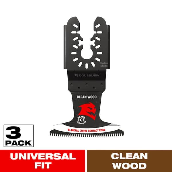 2-1/2 in. Universal Fit Bi-Metal Oscillating Blade for Clean Wood (3-Pack)