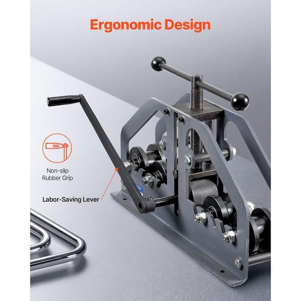SKYSHALO Max 1-1/2 in. 360° Pipe Bender Manual Tube Roller
