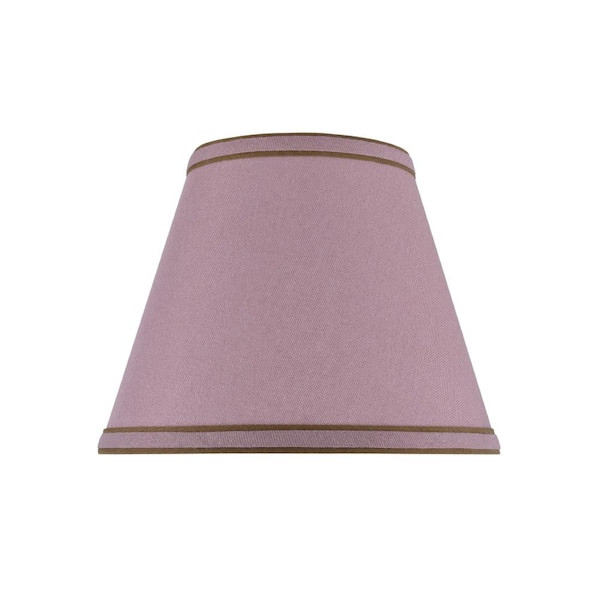 Aspen Creative Corporation 9 in. x 7 in. Reddish Purple Hardback Empire Lamp Shade