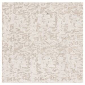 SAFAVIEH Ebony 8 ft. x 10 ft. Ivory/Gray Abstract Botanical Area Rug ...
