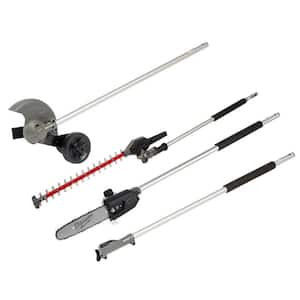 M18 FUEL QUIK-LOK 10 in. Pole Saw and Edger and Articulating Hedge Trimmer and 3 ft. Extension Attachments Set