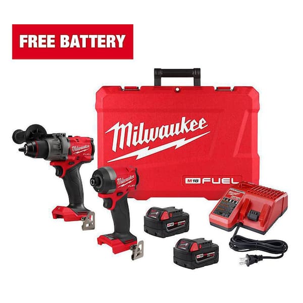 M18 FUEL 18V Lithium-Ion Brushless Cordless Hammer Drill and Impact Driver Combo Kit (2-Tool) with 2 Batteries