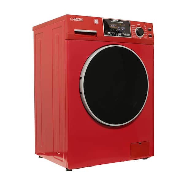 1.62 cu. ft. All-in-One Washer Dryer Combo Ventless/Vented Pet Cycle 110-Volt in Merlot
