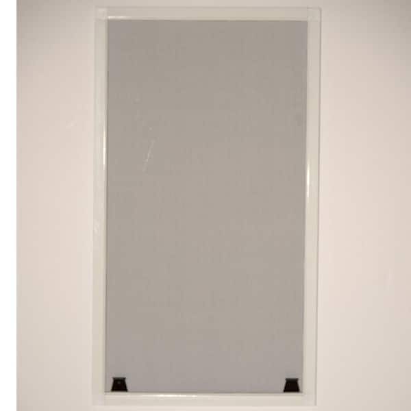 Replacement for American Craftsman S/50 Single Hung 32 in. x 52 in. White Aluminum Frame Charcoal Mesh Window Screen