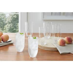 Storied Home 12 oz. Embossed Drinking Glass (Set of 4) DF4129SET - The Home  Depot