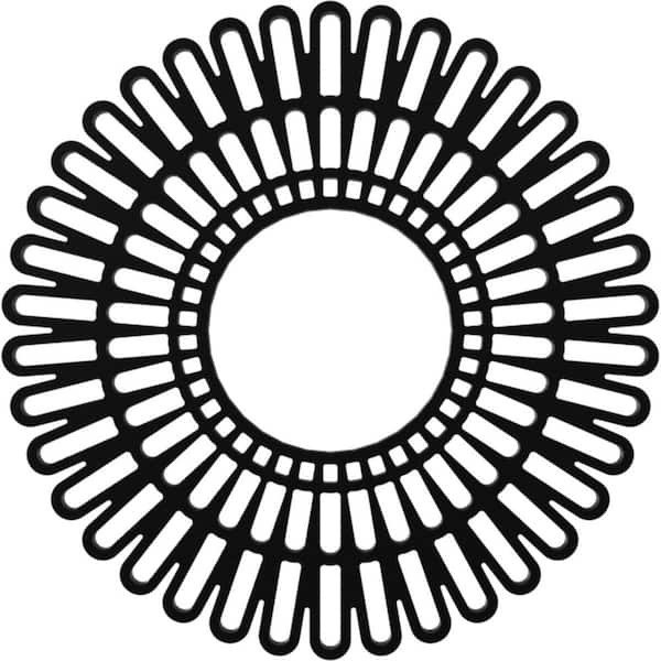 Ekena Millwork 34 in. O.D. x 12-5/8 in. I.D. x 1 in. P Cornelius Architectural Grade PVC Peirced Ceiling Medallion
