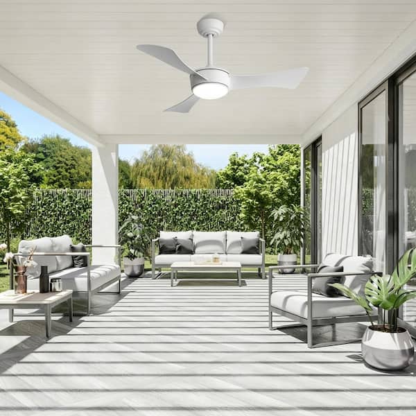 Sofucor 42 in. Indoor/Outdoor Easy Install Modern White Standard