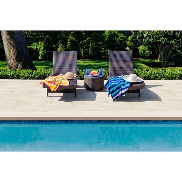 Aegean Pearl 12-Piece Tumbled Marble Paver Tile Kit (10 Kits / 160 Sq. ft. / Pallet)