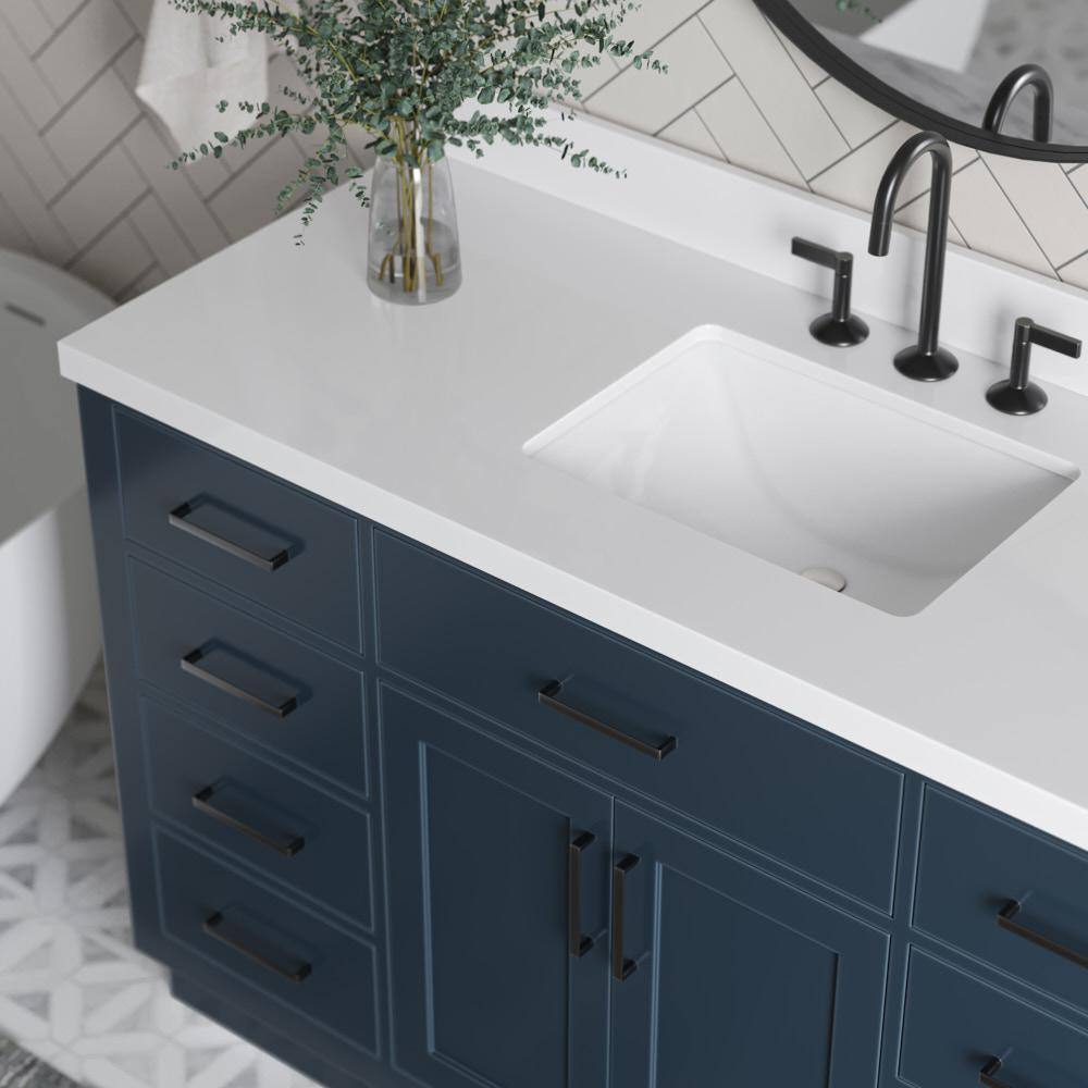 Midnight Blue 55" Freestanding Single Basin Vanity Set