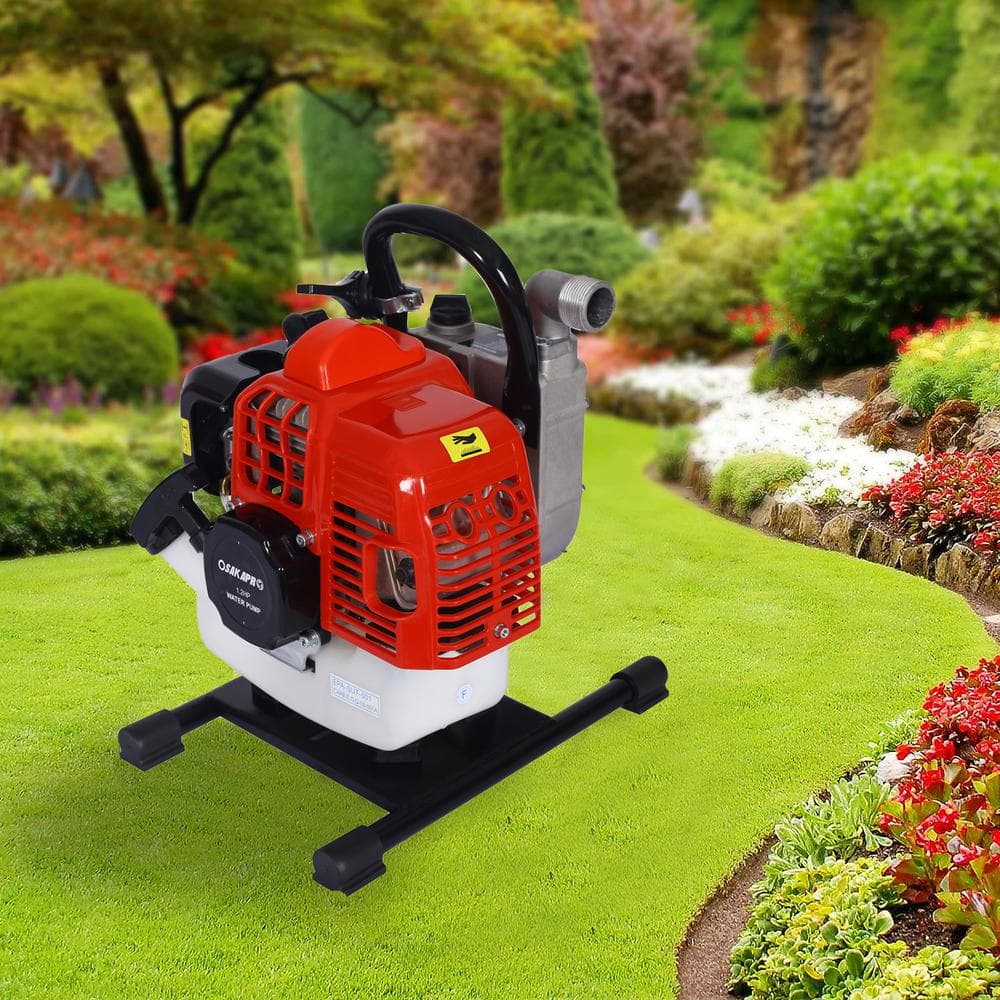 1.2HP Orange Steel Gas Powered Water Transfer Pump