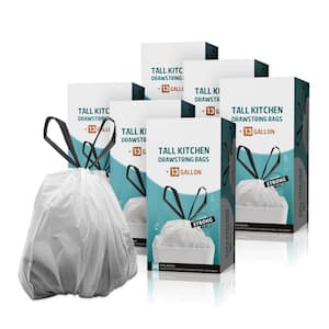 13 Gal. Kitchen Trash Bags with Drawstring (270-Count)