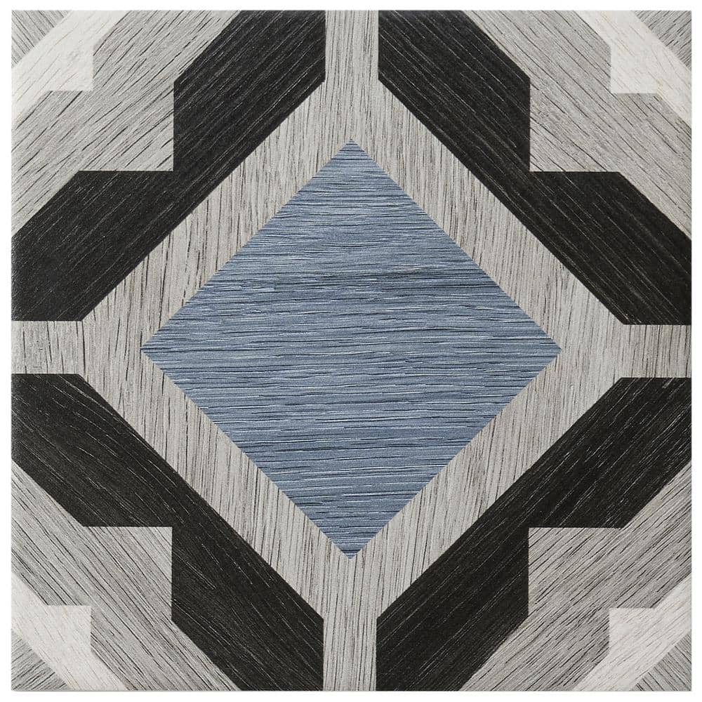 Ventura Starwood 8" x 8" Multicolor Matte Porcelain Tile