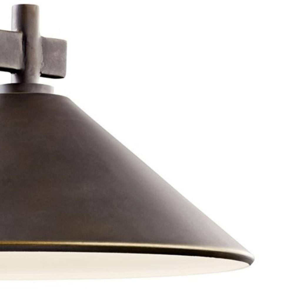 Olde Bronze Aluminum Outdoor Post Light with Cone Shade
