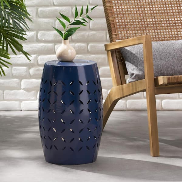 Noble house round online outdoor side table