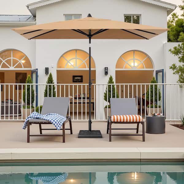 9 foot patio umbrella tilt Best Selection Tilt Patio Umbrellas - Galtech 9 FT Manual Tilt featuring  Sunbrella
