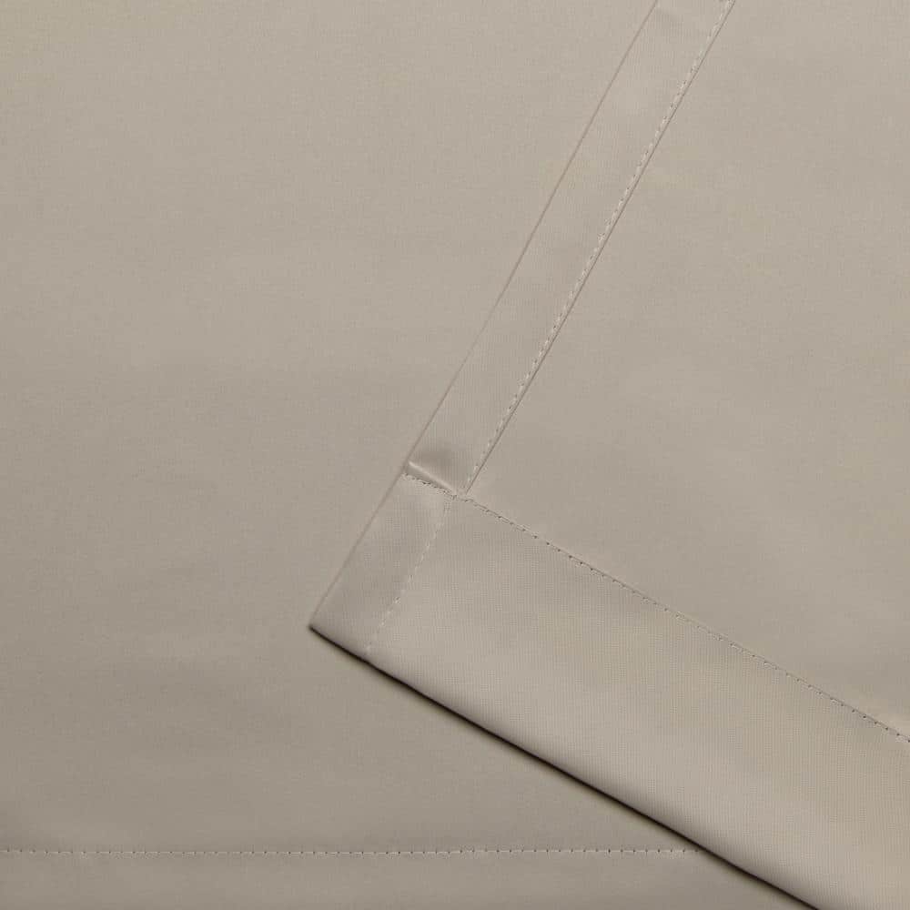 Vintage Linen 63" Total Blackout Grommet Curtain Panels