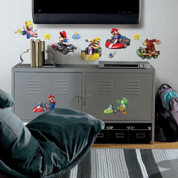 York Wallcoverings Nintendo Mario Kart Peel and Stick Wall Decals