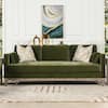 Jennifer Taylor 4x4in Olive Green Performance Velvet Fabric Swatch Sample  V036 - The Home Depot