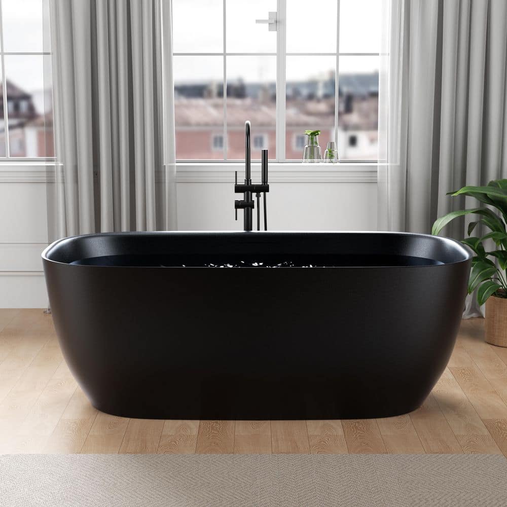 ANZZI Piete Series 68 x 32 Soaking Flat Bottom Freestanding