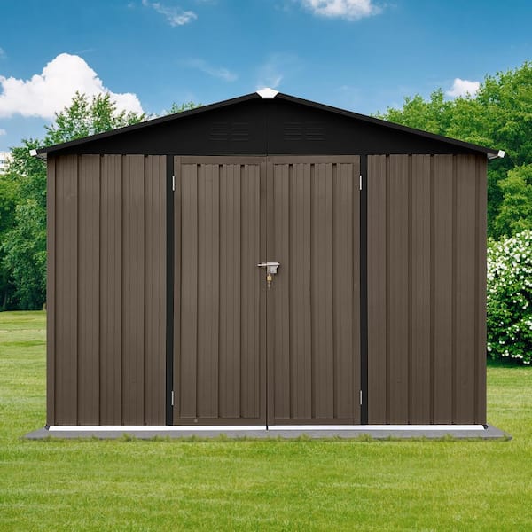 Boosicavelly 8 ft. W x 6 ft. D Metal Outdoor Storage Shed with