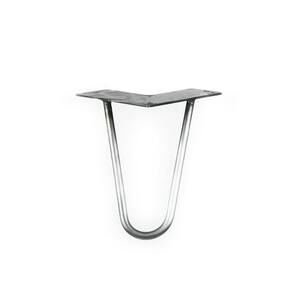 Heavy Duty 1 2 in. Dia 16 in. Raw Steel 3 Rod Hairpin Leg DIY HL 12 16 3Rod The Home Depot