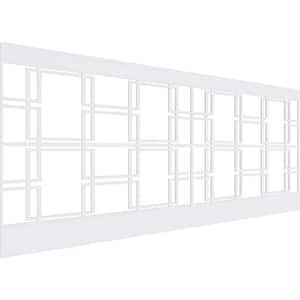 40 in. H x 94-1/2 in. W 26.24 sq. ft. Granby PVC Wainscot Paneling Kit