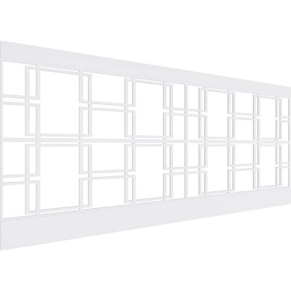 40 in. H x 94-1/2 in. W 26.24 sq. ft. Granby PVC Wainscot Paneling Kit