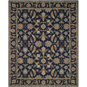 Blossom Navy 8 ft. x 10 ft. Floral Area Rug