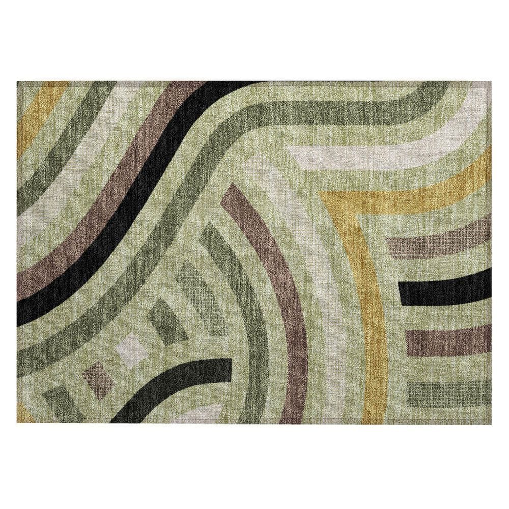 Chantille Machine Washable Indoor/Outdoor Abstract ACN2467 Celery 2 ft. x 3 ft. Accent Rug price history on PriceWatchPro